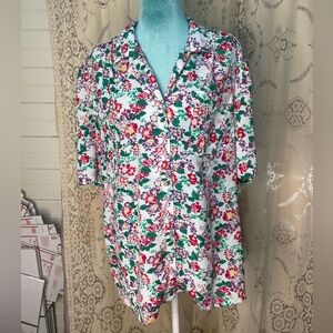 Sheridan square: vintage 80s floral top